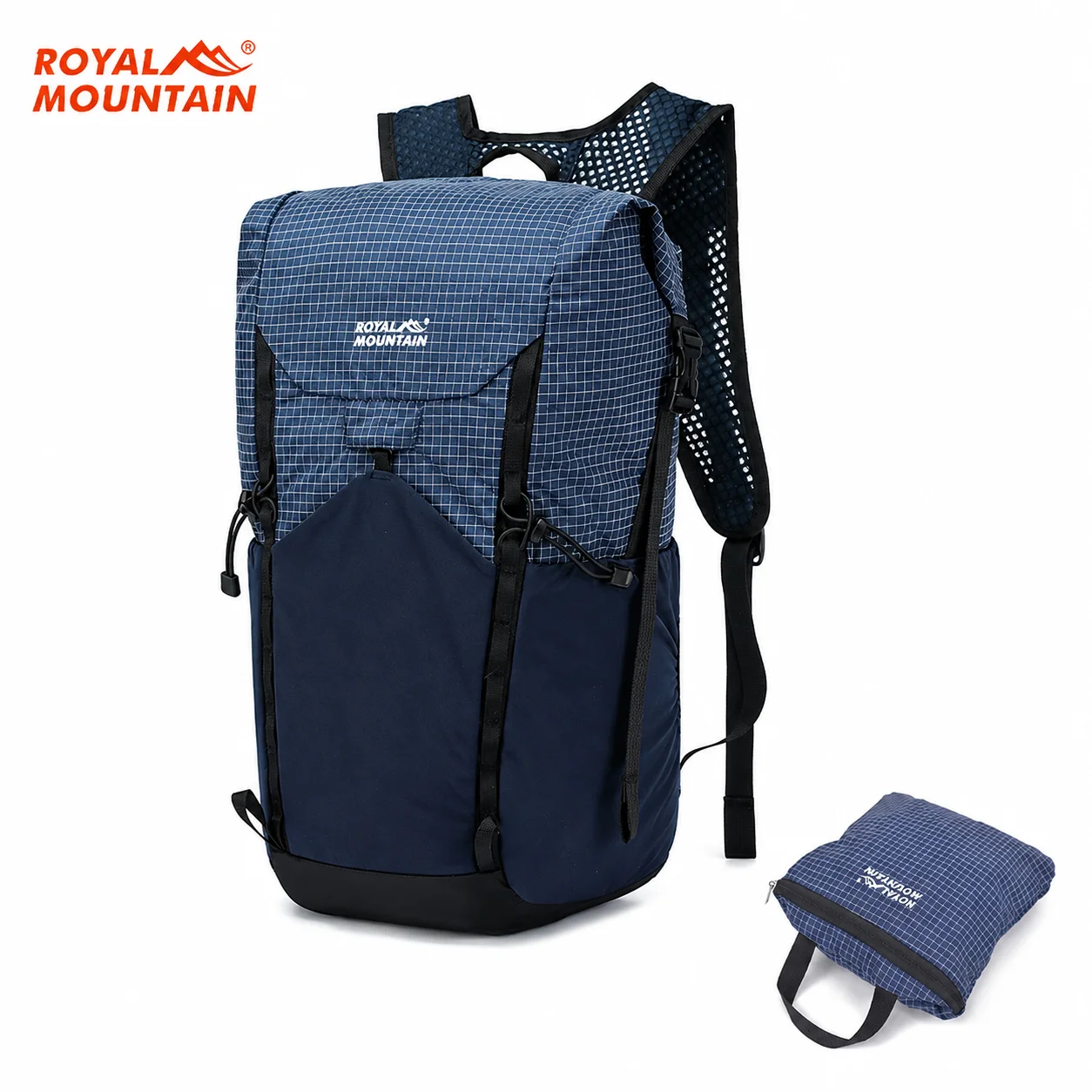 Royal Mountain 20L UHMWPE Fabric Foldable Lightweight Backpack Hiking Daypack for Camping Trekking Travel Outdoor Activities