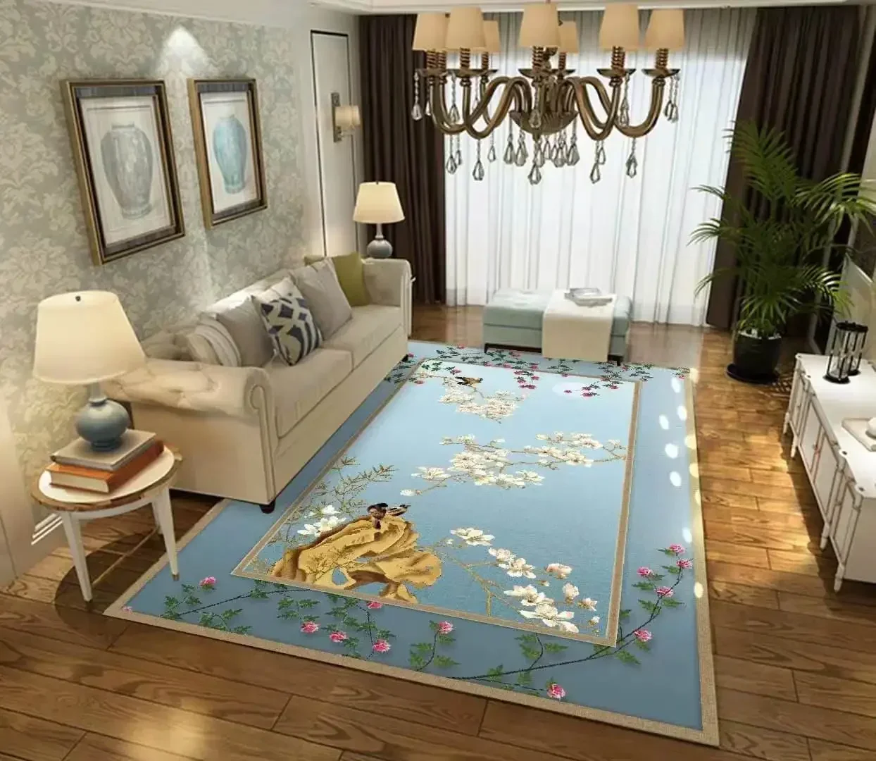 

W5108 Modern minimalist carpet, household bedroom carpet