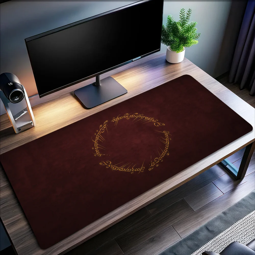 Mouse Pad Non-slip Lockedge Office Student Gaming Movie Thickened Rings Fantasy L-Lord Large The Epic Writing Cushion MousePad