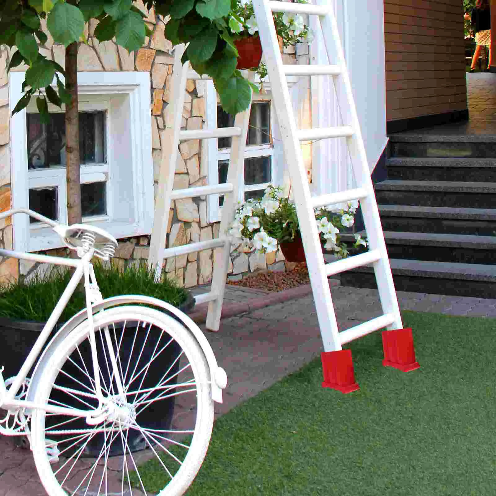 2 Pcs Ladder Feet Foot Cover Protector Pad Protective Accessories for Stepladder Jack Mat Skid-proof