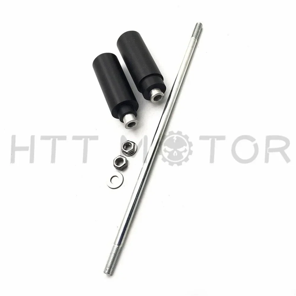 Black Motorcycle Frame Slider Crash Protector for Suzuki SV650/S SV1000/S DL650 DL1000 All Years - Falling Protection