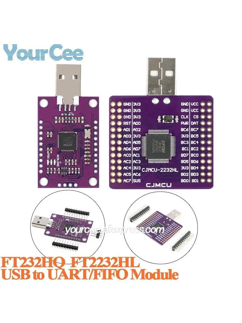 2 szt./1 szt. Moduł USB na UART FIFO SPI I2C JTAG RS232 z podwójnym kanałem FT2232HL, FT2232 CJMCU-2232HL FT232HQ, wielofunkcyjny moduł szeregowy — zdjęcie produktu 7
