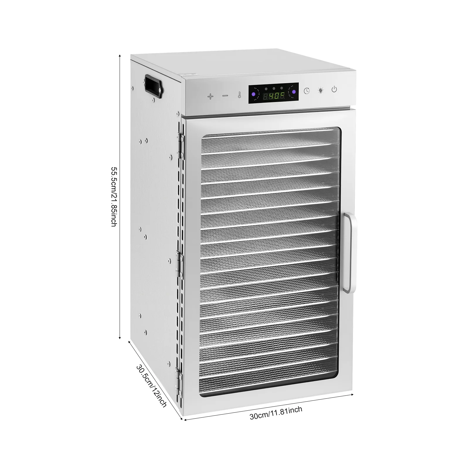 18段式110Vステンレス製フルーツドライヤー、食品乾燥機、家庭用/業務用フルーツ乾燥機