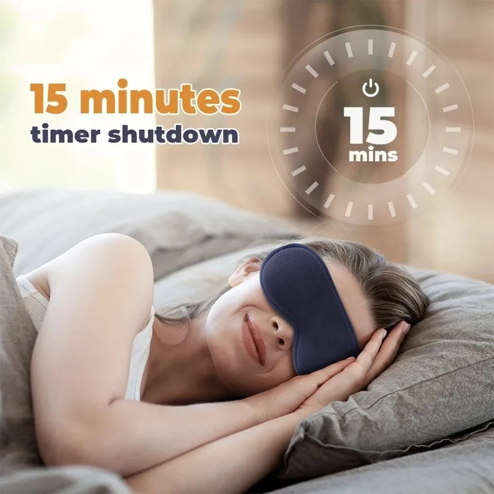 

3-Level Hot Compress Hot Compress Eye Mask Constant Temperature 6-Mode Massage 3D Massage Eye Mask Smart Timing 3D Vibration