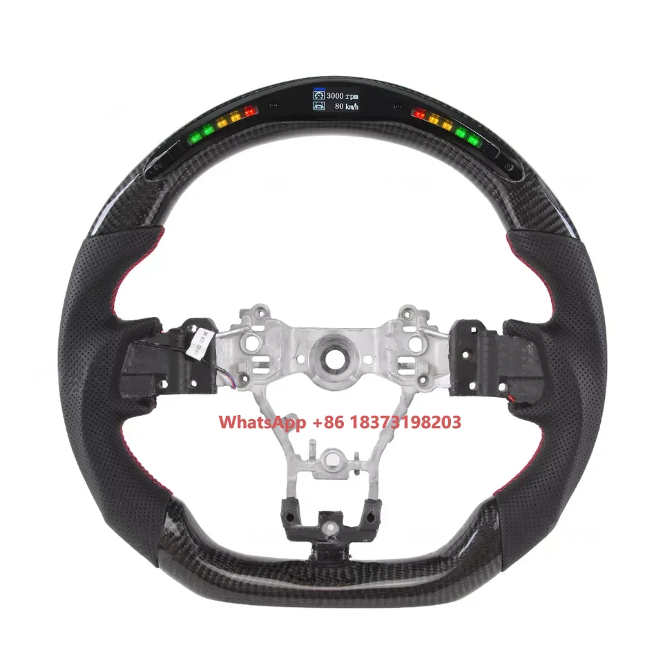 

WRX LED Racing Car Carbon Fiber Steering Wheel for Subaru WRX STI 2015 2016 2017 2018 2019 2020 Car Steering Wheel