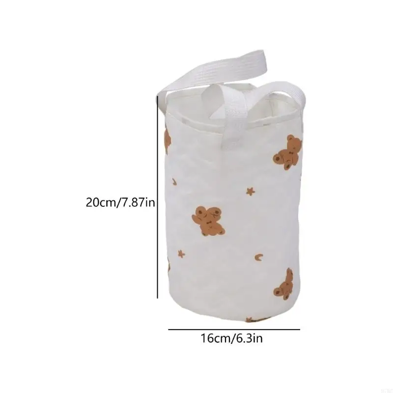 97BC Gentle Infant Strollers Pad With Adjustable Straps Washable Bear Pattern