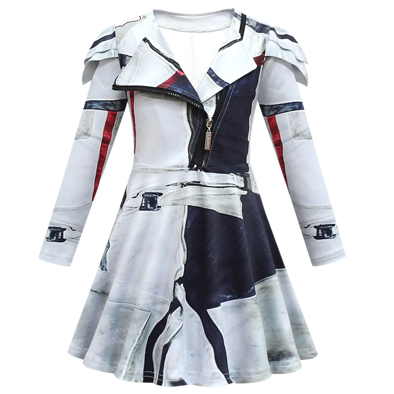 Kids Halloween D-Descendants 3 Costume for Girls Jay Carlos Cosplay Clothes Fantasia Clothes Birthday Party Fancy Dress for Kids