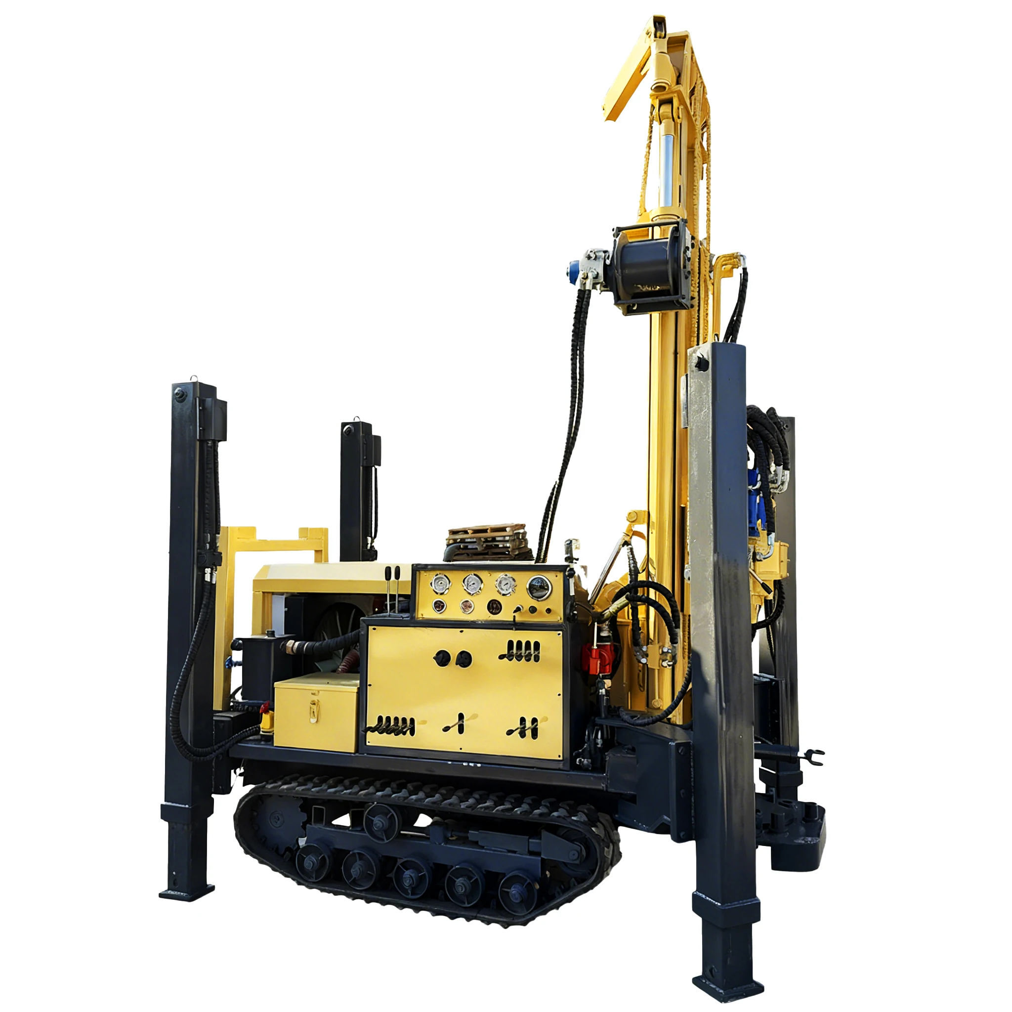 160m Diesel Water Well Drilling Rig for Hard Rock and Soil Formations