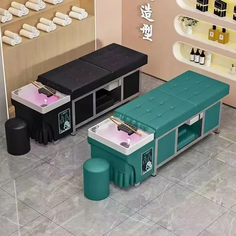 مخصص لصالون التجميل، رأس تخزين المياه، العلاج الطبيعي، درجة حرارة ثابتة، دوران المياه، سرير شامبو التبخير