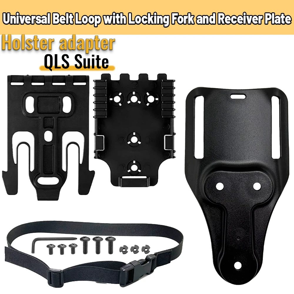 Tactical Drop Leg Pistol Holster Platform Universal Gun Holster Low Ride Adapter Base Thigh Strap for Hunting