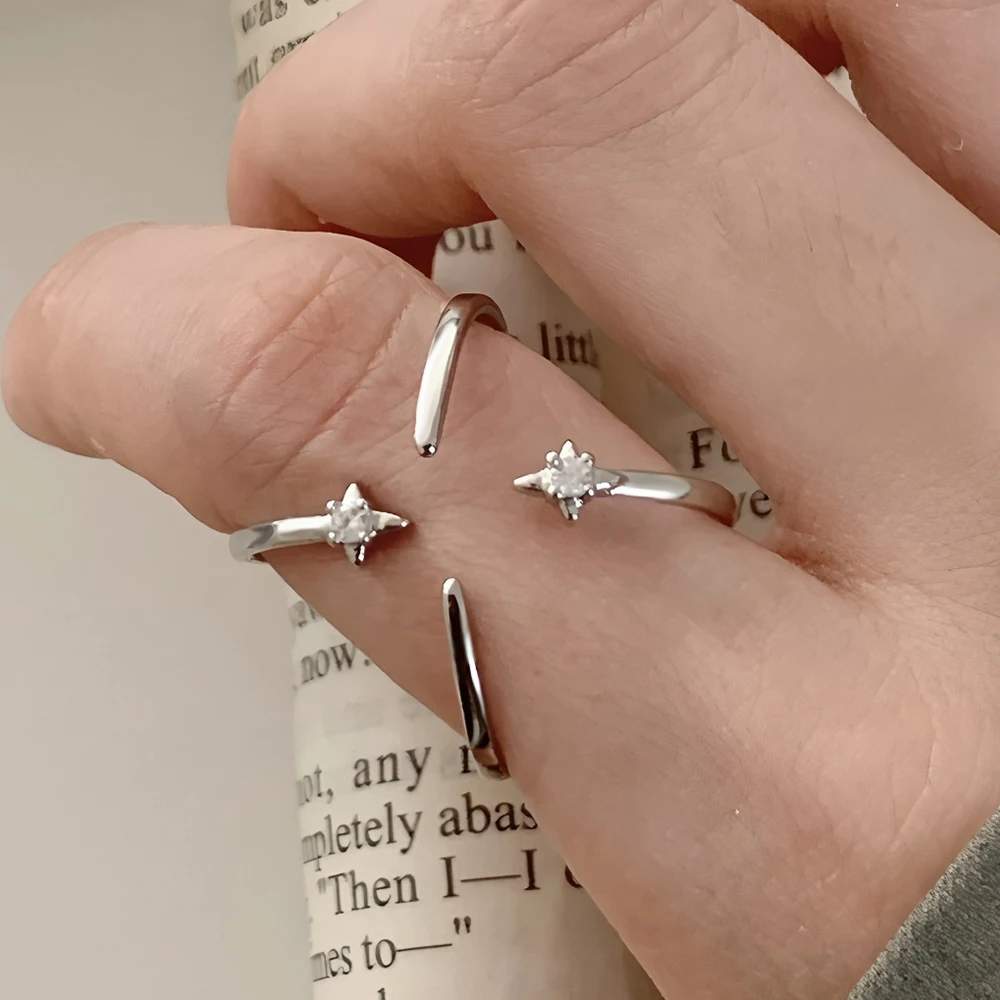 Women's 925 Silver Adjustable Pearl Ring, Elegant Gift