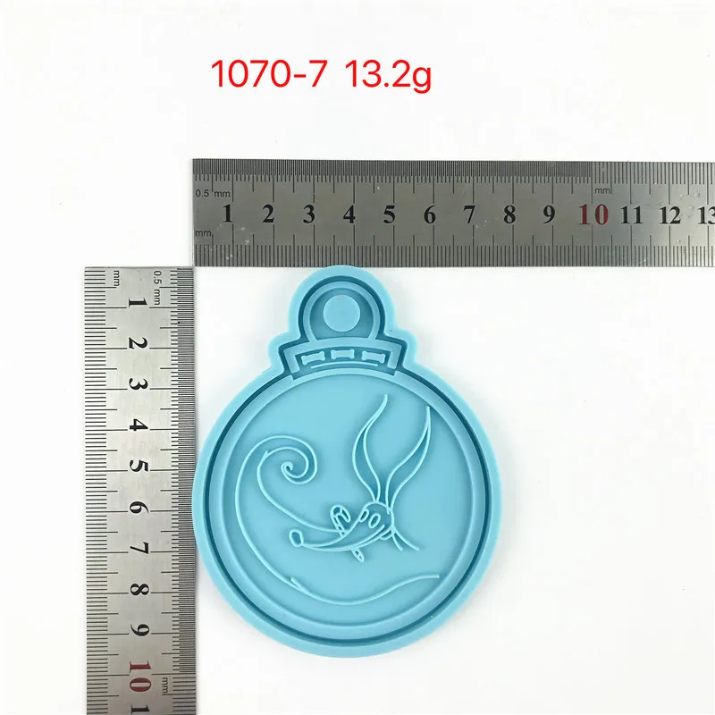 Christmas Ball Pendant Silicone Mold Making Round Keychain UV Epoxy Resin Plaster Molds DIY Crafts Christmas Tree Decor Mould