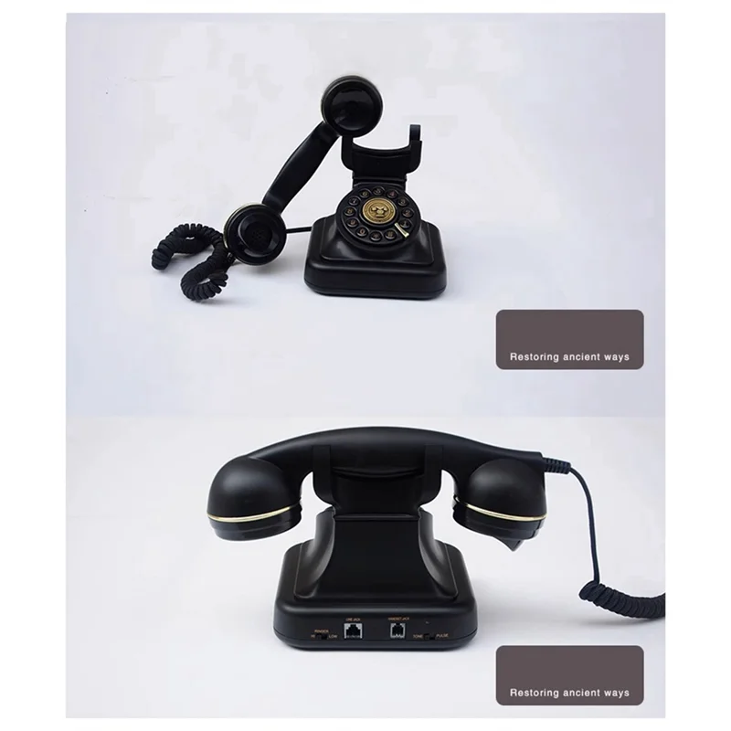 

B18B Fixed Wired Landline Plug-In Office Telephone Retro Household, Ancient European Style