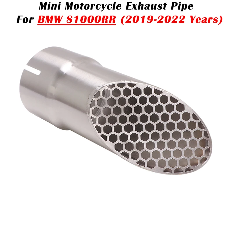 Motorcycle Exhaust Modified System Mini Escape Pipe 60.5mm Muffler Stainless Steel Slip On For BMW S1000RR 2019 2020 2021 2022