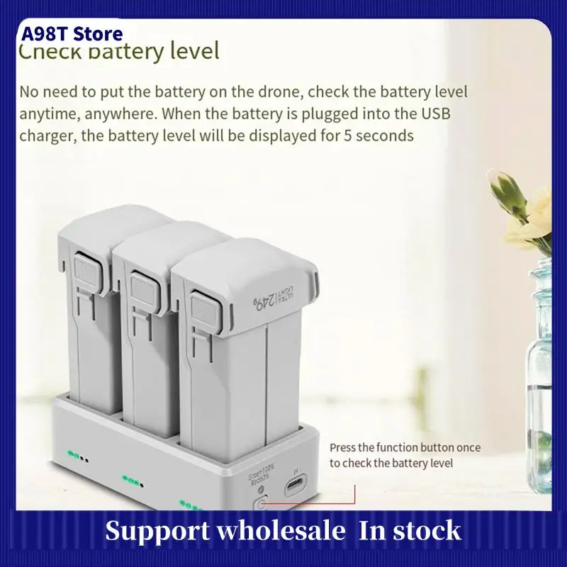 

A98T New Drone Battery Charger For Mini 3/Mini 3 Pro 3-Way Charging Hub Battery Charging Butler For Mini 4 PRO Accessories