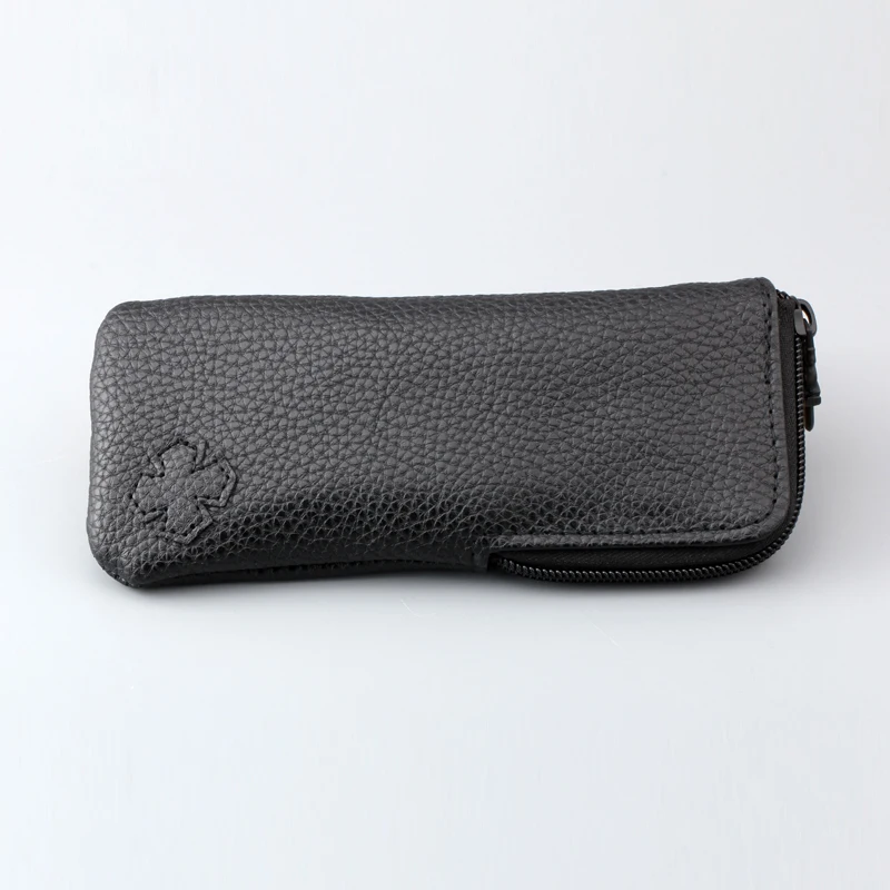 Portable Retro Sunglasses Bag Hook Punk Style PU Leather Optical Case Pressure Resistant Trendy Eyewear Carrier Optical Bag