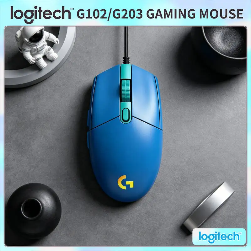 

Logitech G102 Gaming Mouse 1000Hz Polling Rate RGB Sync 6 Programmable Buttons for PC Mac Laptop Gamers