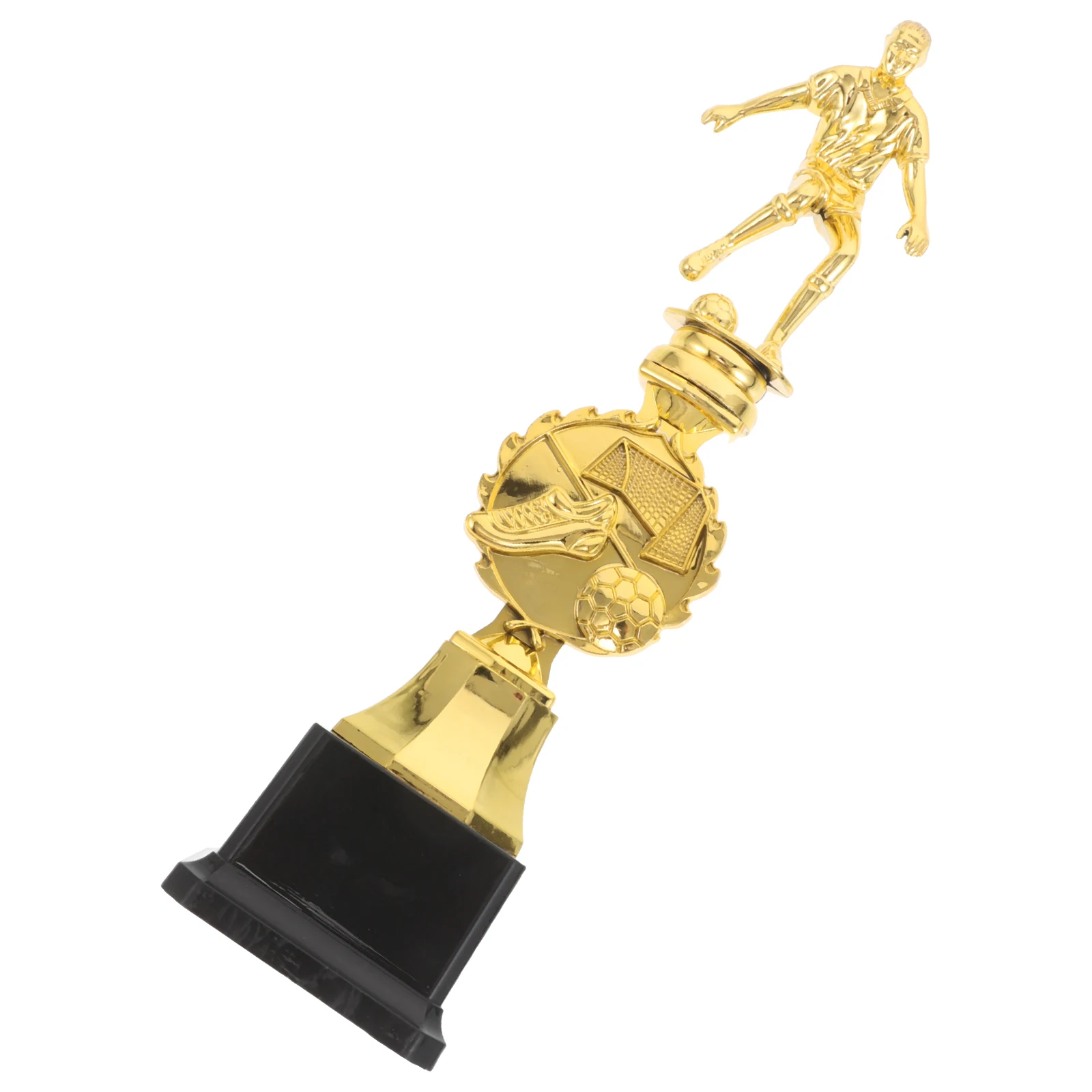 

Plastic Soccer Trophy Gold Finish for School Company Competitive Soccer Games Winner Award Trophy Athletic Prizes