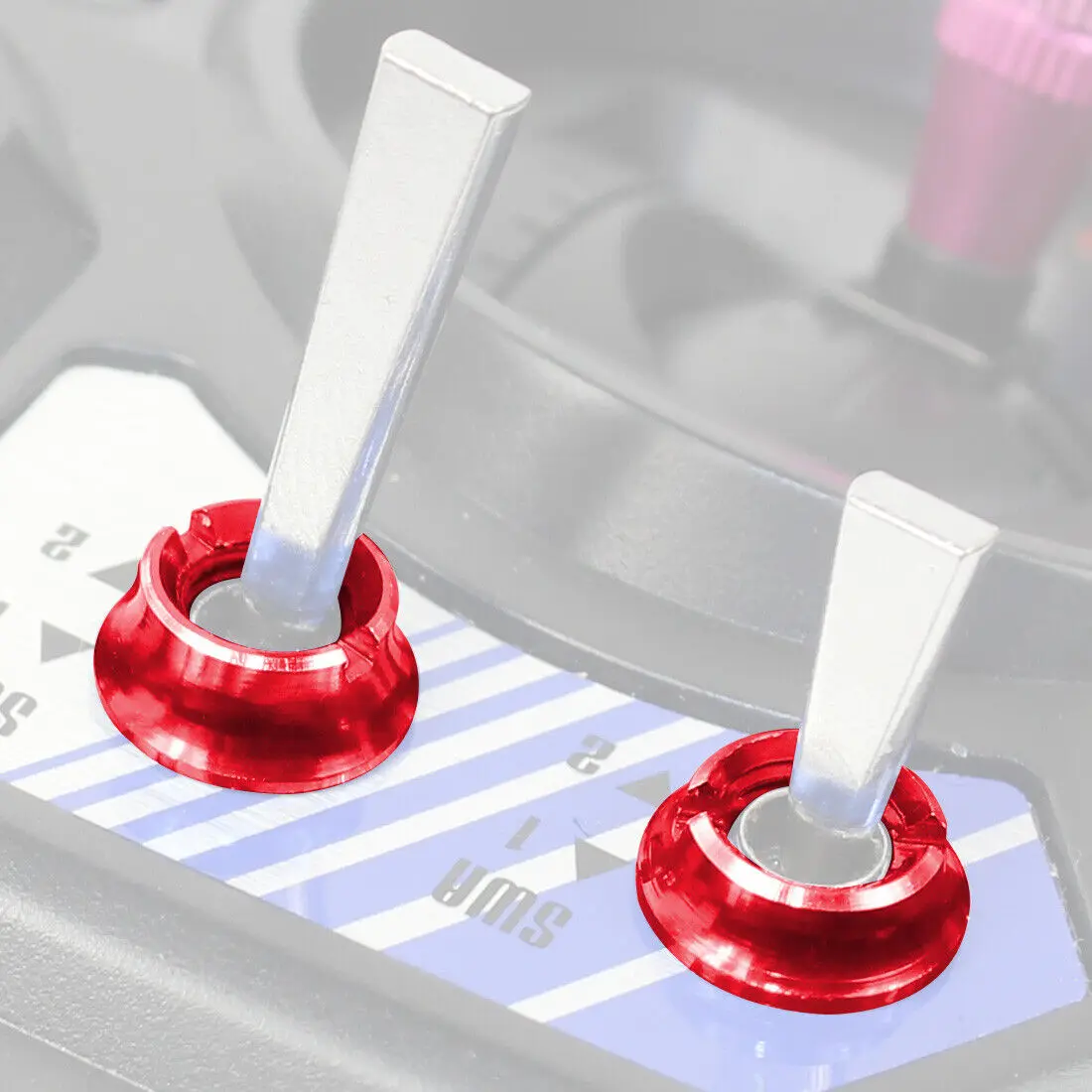 Radio Anodized Aluminum Switch Nuts (8 Pack) for Radiomaster TX16S / Jumper T-lite / FrSky Taranis Radio Controller