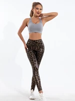 New High-waisted Skin-tight Leopard Print Leggings Women Fashion Europe And America Sexy Slim Stretch Nine-point Pants Women 3