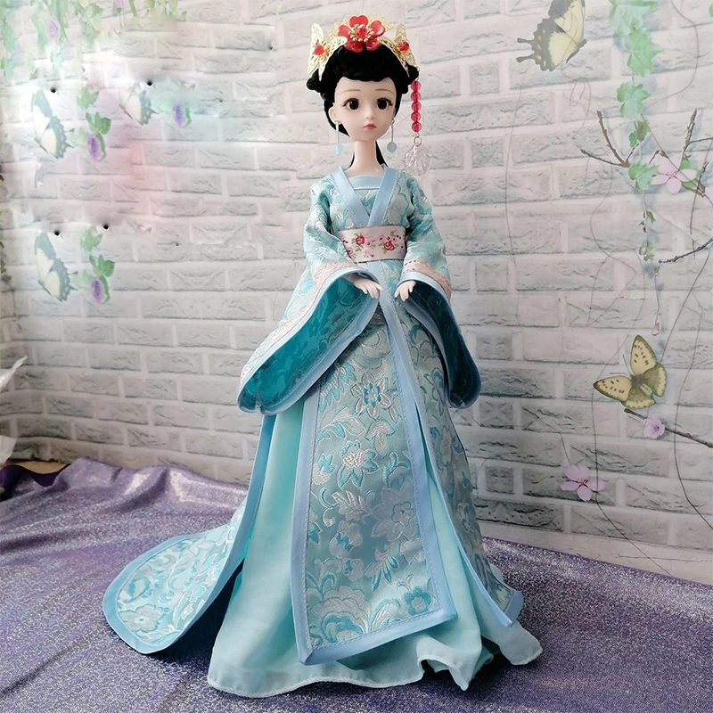 中国の漢服人形,伝統的な服の頭飾り,王女の人形,中国のドラマ人形