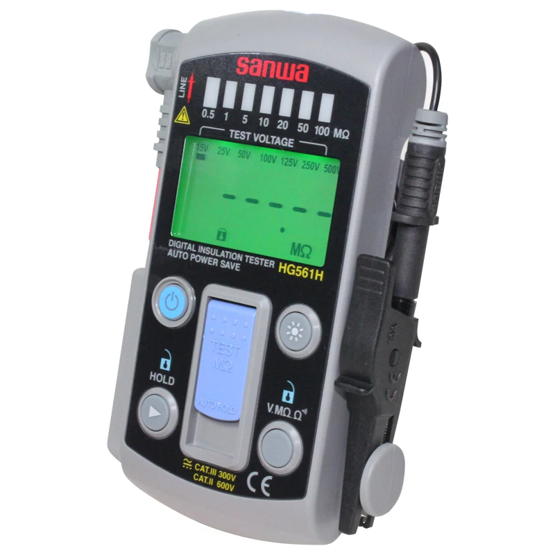 Япония Sanwa HG561H Портативный многодиапазонный цифровой тестер сопротивления изоляции/выход 500 В, 110 МОм