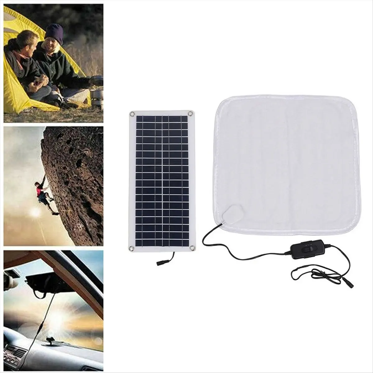 L77A 12V 50W Solar Heating Pad for Winter - Warm Foot Pad, Pet Heating Blanket, Solar Heating Electric Blanket A