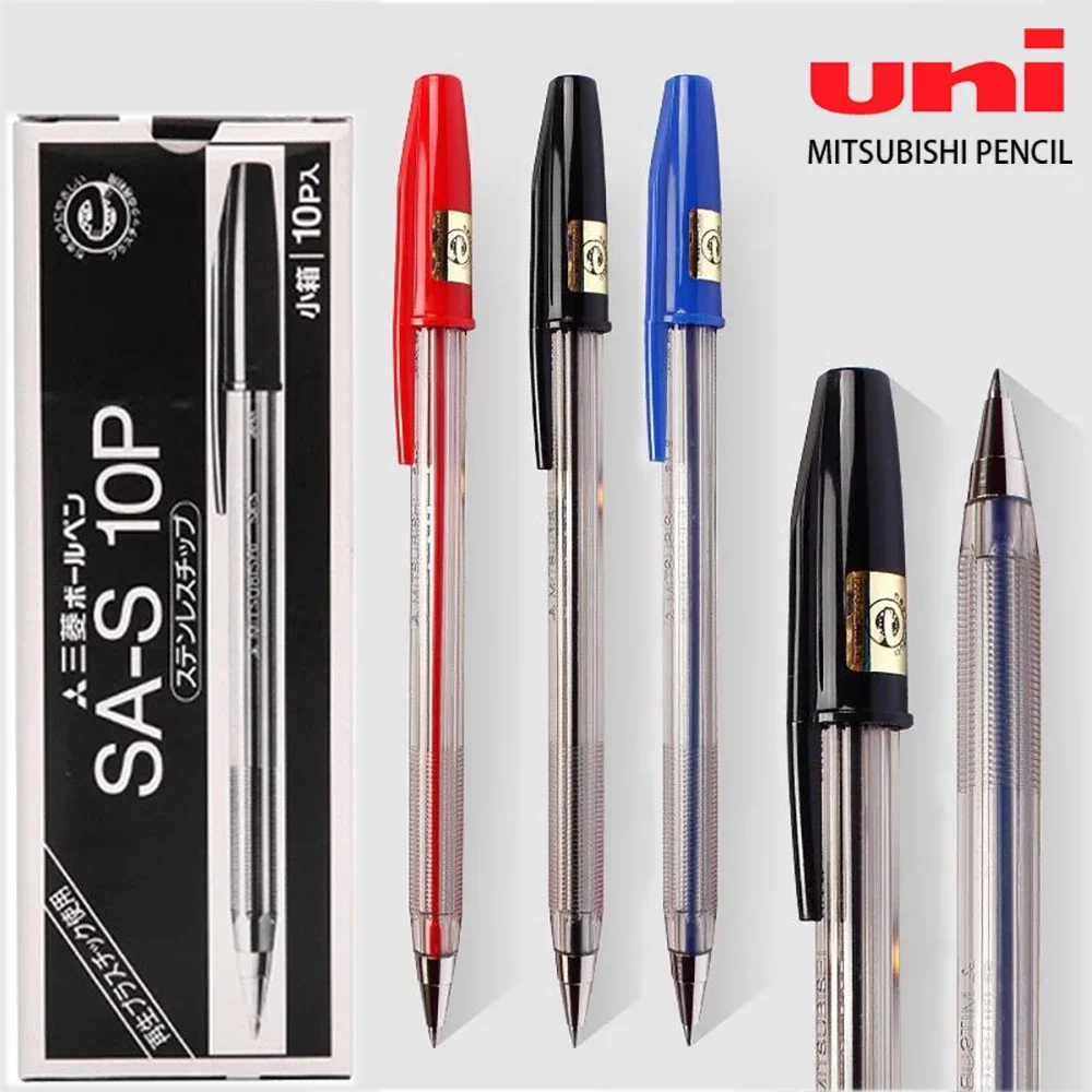 

10pcs Japan UNI Ballpoint Pen Optional Classic High-quality Rollerball Pen SA-S Medium Oil Pen 0.7mm Study Office Stationery