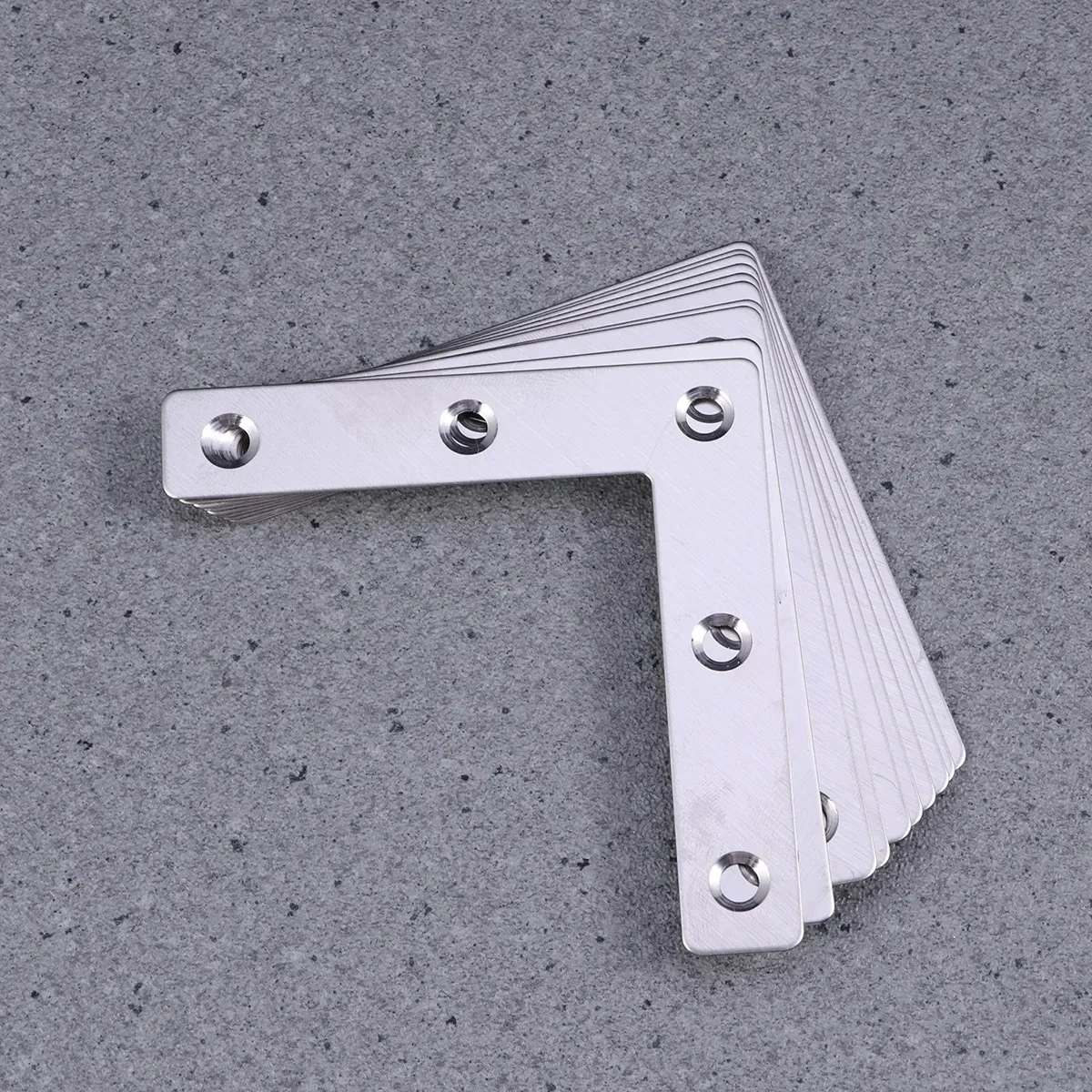 

10 Pcs Flat Corner Brace, L Type Shelf Bracket 50/80mm, Heavy Duty Stainless Steel Shelf Supports