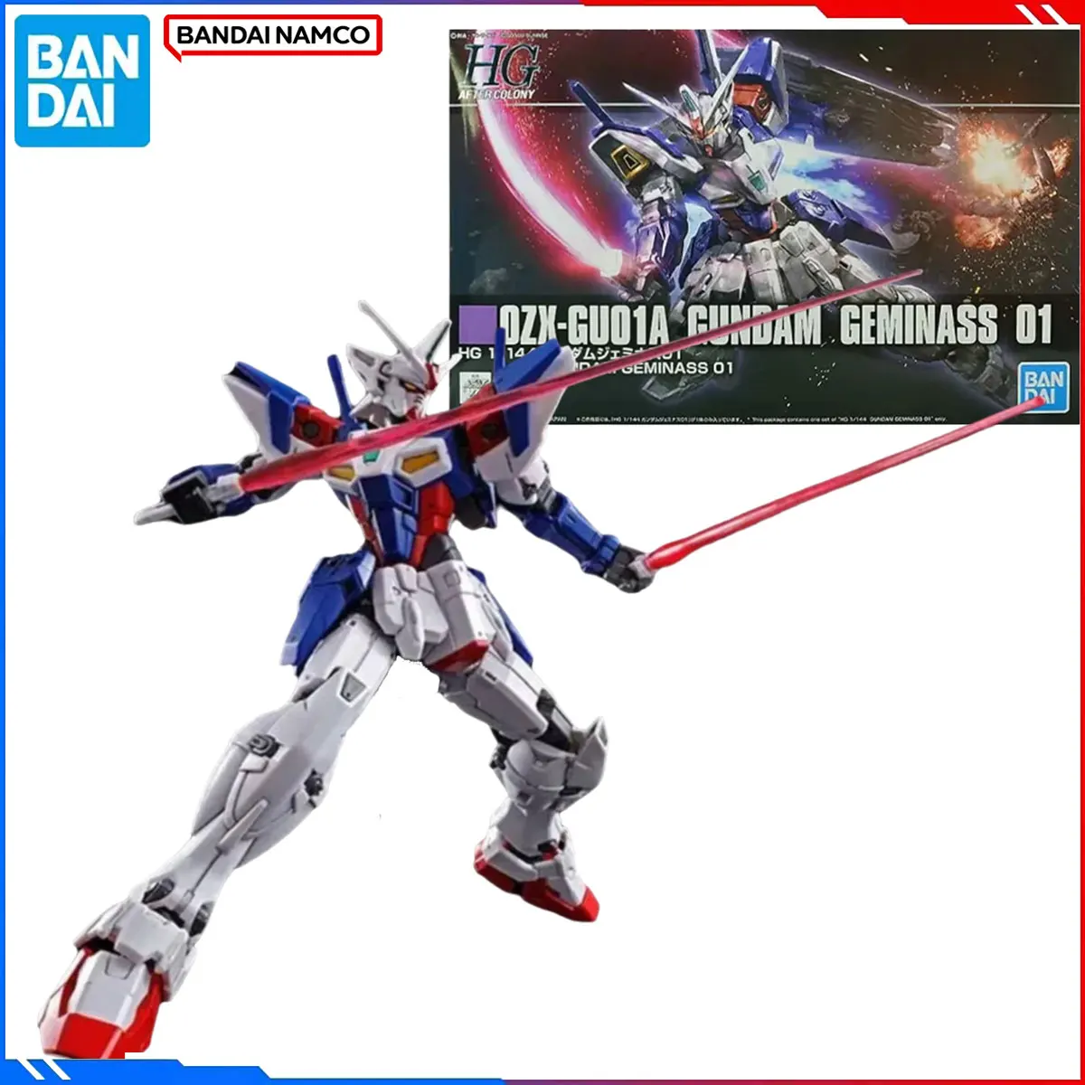 

Оригинальная фигурка Bandai Gundam, наборы моделей HGAC 1/144, аниме-фигурки Gundam Geminass 01, экшн-модель, рождественские игрушки, подарок