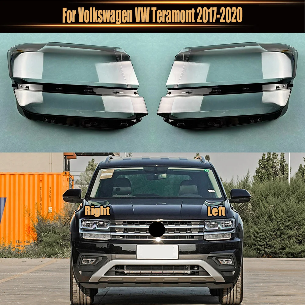 

For Volkswagen VW Teramont 2017 2018 2019 2020 Front Headlight Cover Headlamp Lamp Shell Mask Lampshade Lens Plexiglass