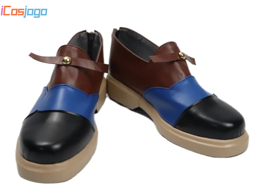 Virtual YouTuber  Shinomiya Yuno Cosplay Shoes Halloween Carnival Boots PU Leather Shoes Cosplay Costume Prop