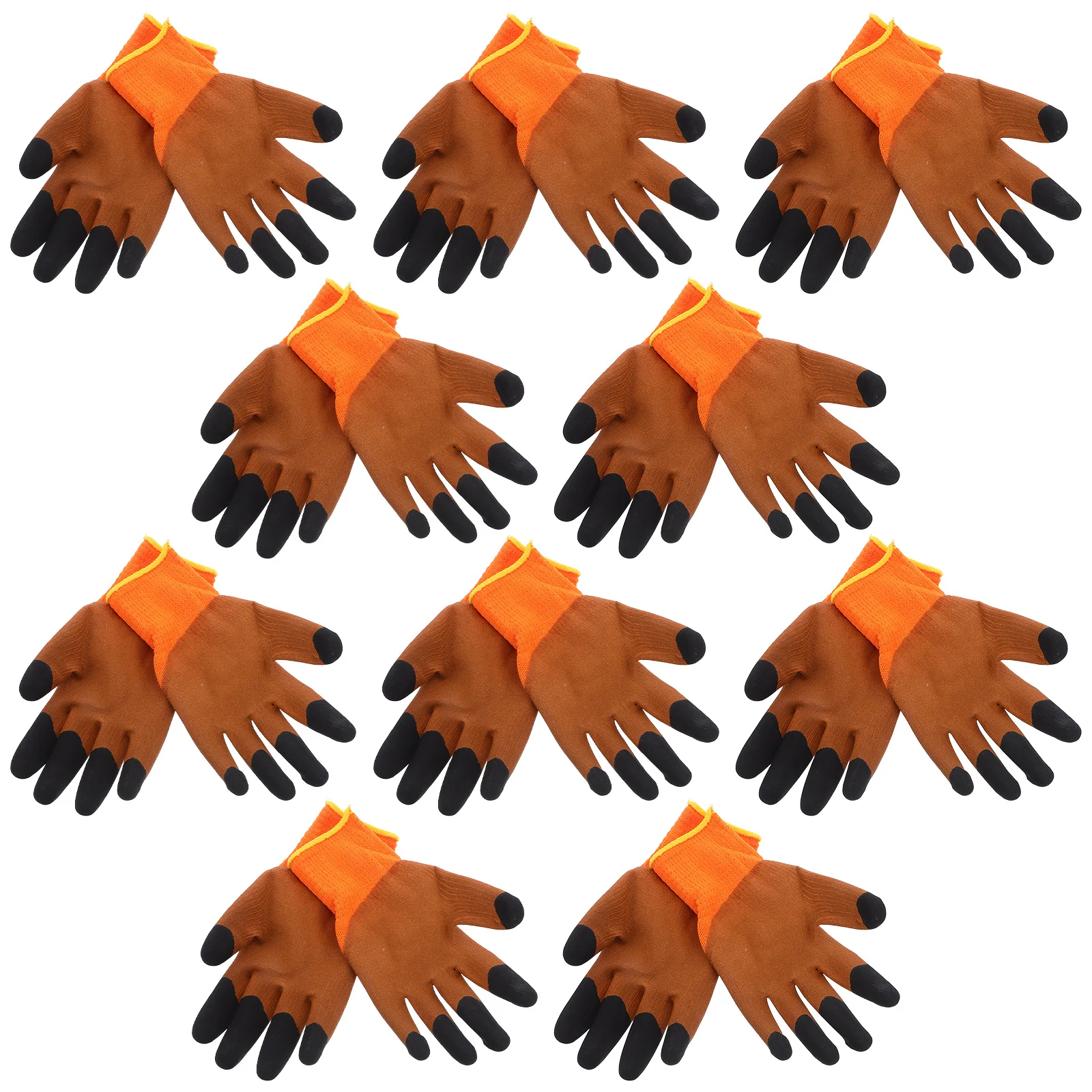 

10Pairs Work Gloves for Men Construction Thermal Gloves with Heat Retention Comfort Fit Flexible Design for Cold Wet Working