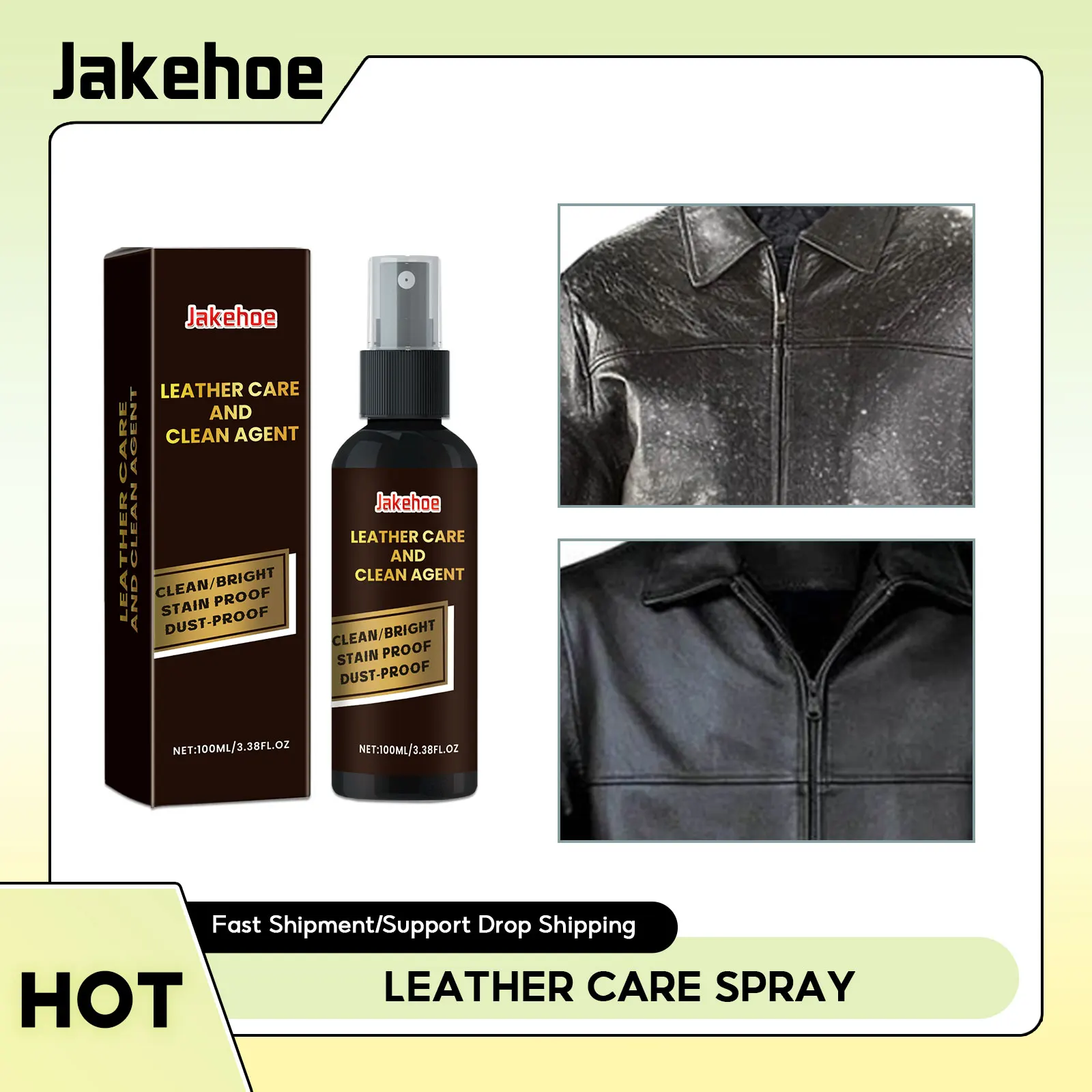 

Leather Conditioner Jacket Leather Restorer Auto Seat Refurbishment Sofa Care Cleaning Shoe Polish Liquid Leather Polish Spray