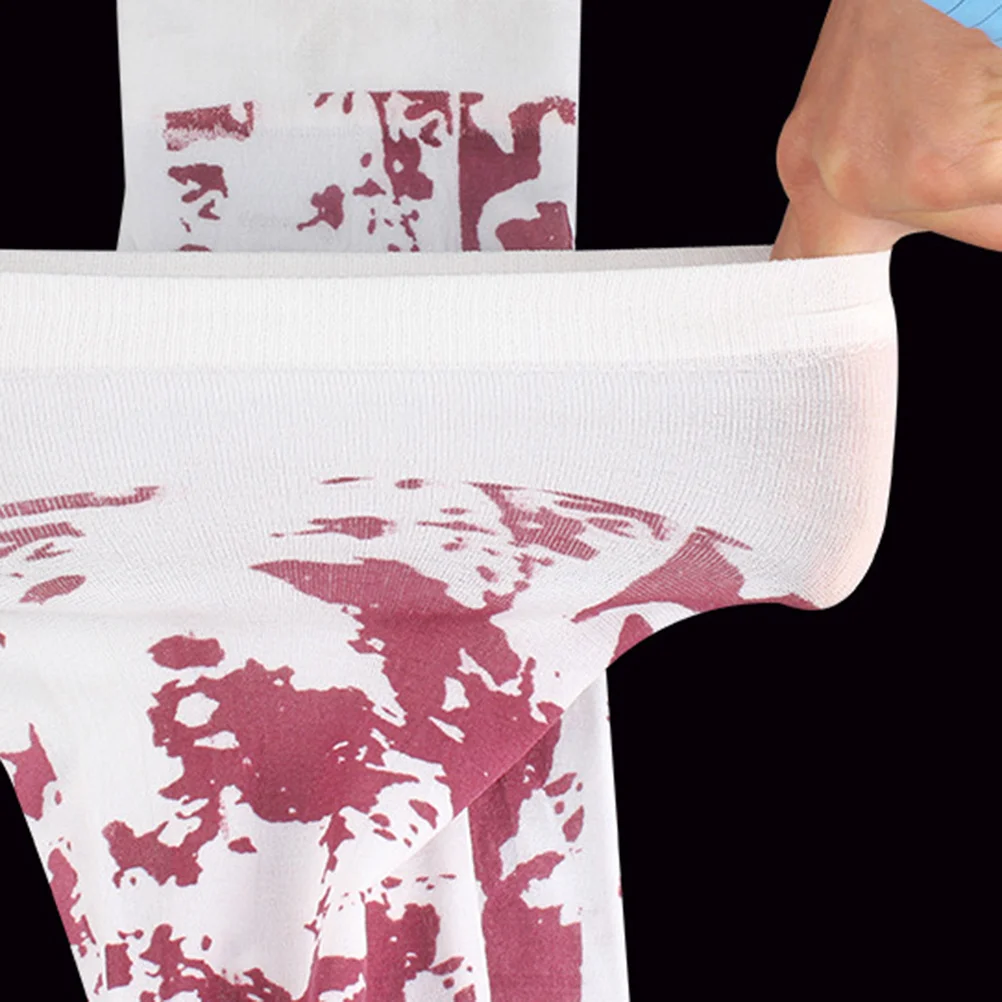 

2Pcs Halloween Bloody Socks Apron Set Eye-Catching Scary Decor Costume Party Carnival Cosplay Props Halloween Costume