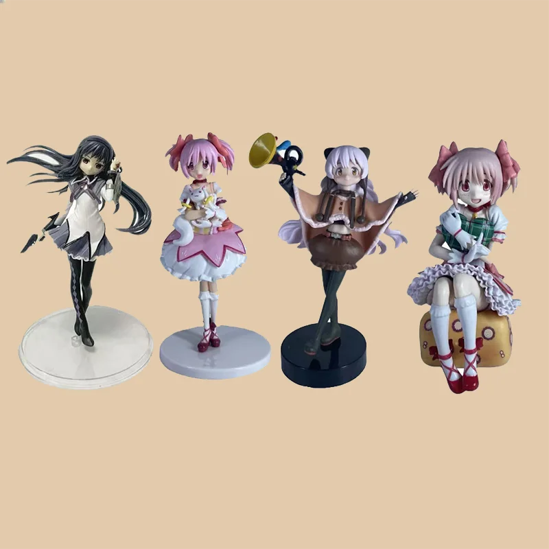 Anime Puella Magi Madoka Magica 17,5 cm Kaname Madoka Cartoon-Figur PVC-Modell Desktop-Ornamente Kinderspielzeug Urlaubsgeschenke