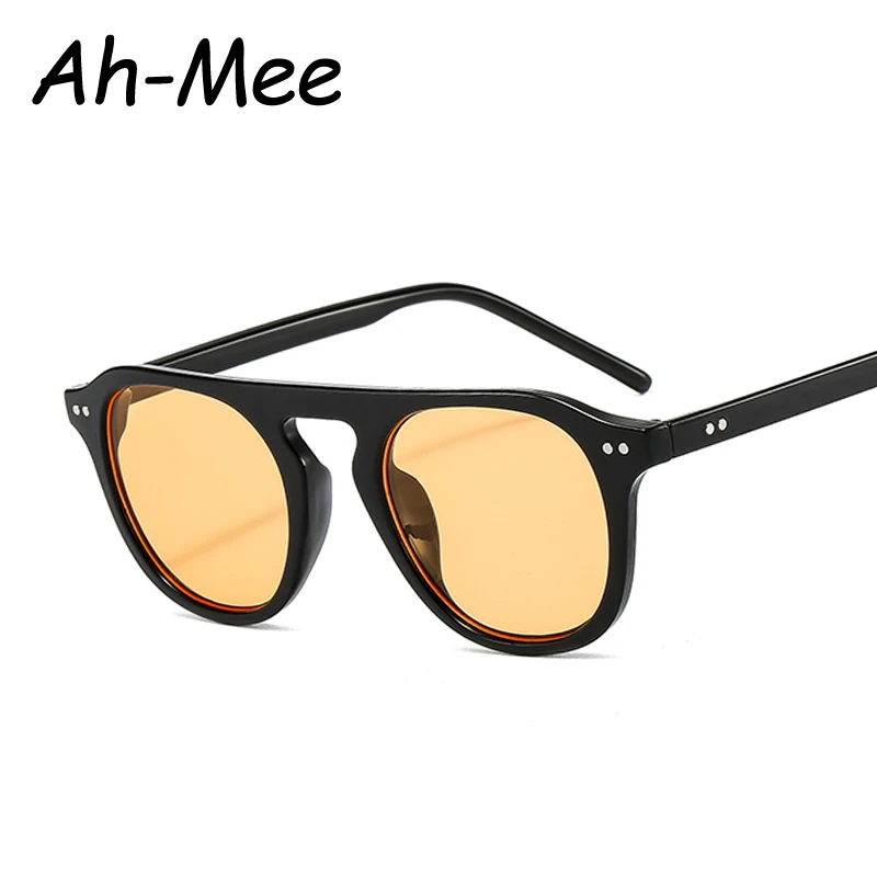 Hiking Camping Fashion Oval Anti Light Glasses For Men Women Vintage Brand Designer Punk Shades Unisex Steampunk Rivet Eyewear - view 4