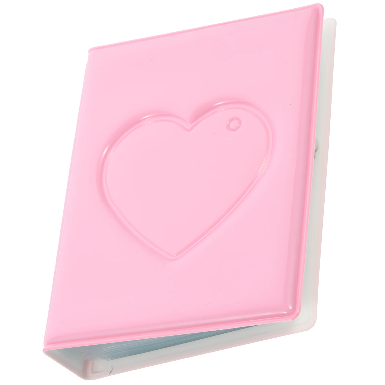 Scrapbook Love Photo Album Portafoto a forma di cuore Piccolo regalo Raccoglitore portatile Studente rosa