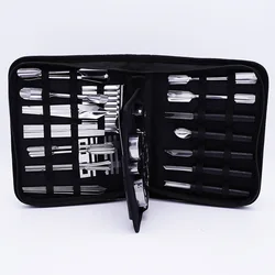 46pcs/set professional chef Carving Tools Vegetable Fruit Food carve Engraving Peeling Kit knife kitchen tool set