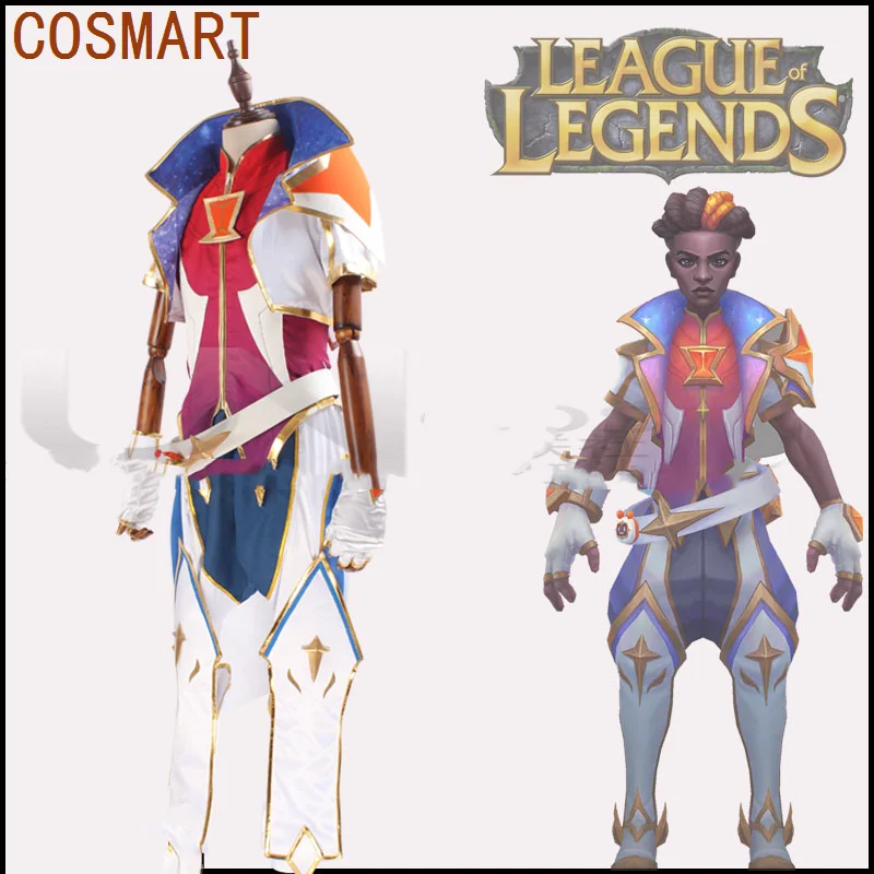 COSMART Game LOL EKKO Cosplay Star Guardian Cosplay Costume Ekko Cosplay Halloween Uniform Men Carnival Party Outfits