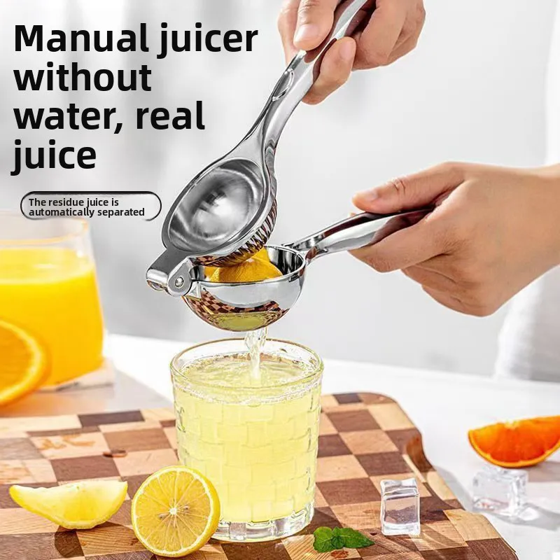 

Manual Lemon Squeezer Zinc Alloy Steel Orange Squeezer Juicer Fruit Juice Citrus Press Machine Handle Press Multifunctional Tool