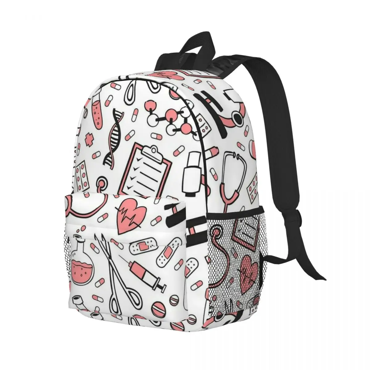 Enfermera En Apuros Doctor Nurse Medical Backpack Student Boys Girls BookBag Men Women School Bag Computer Shoulder Bags