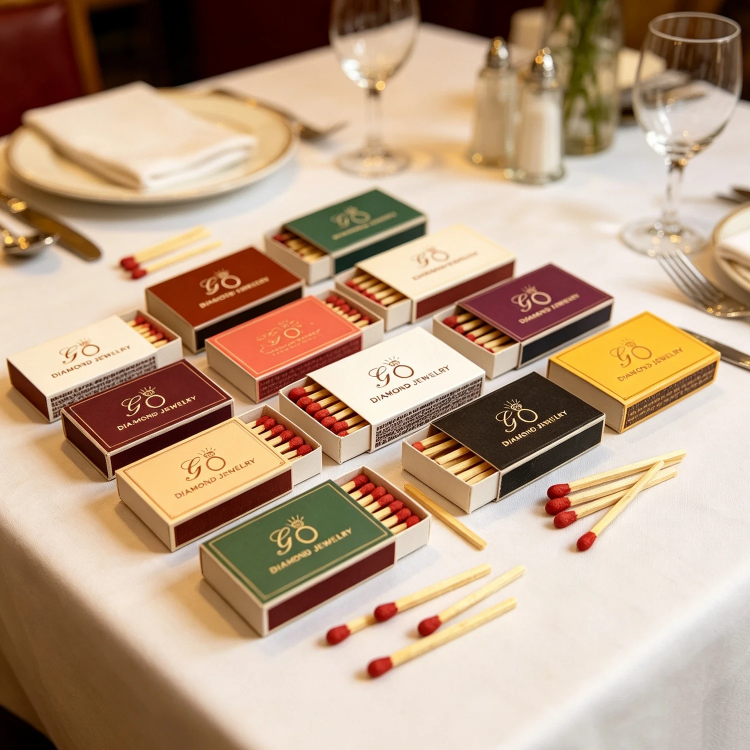 

Personalized Wedding Celebration Matchboxes, Custom Safety Match boxes, Elegant Decor for Wedding Party