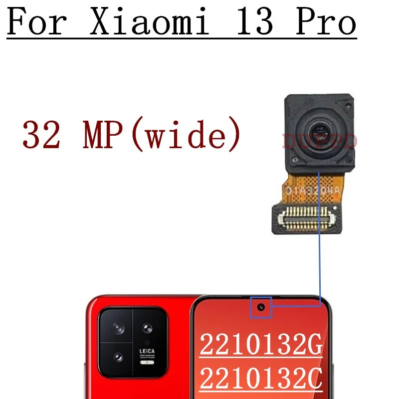 Front Rear Camera For Xiaomi Mi 13 Pro Full Set Back Facing Main Telephoto Ultra Wide-angle Cameras Flex Cable