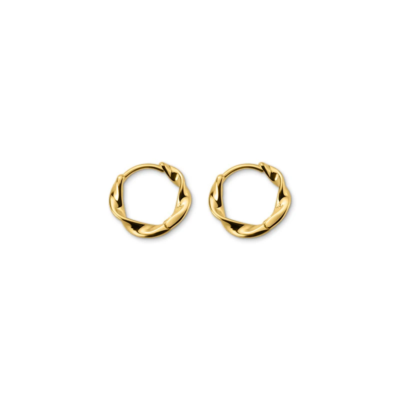 Modian 2025 Autumn Fashion Irregular Hoop Earrings Charm Classic Round Gold Color Jewelry For Women Female Anniversary Gift