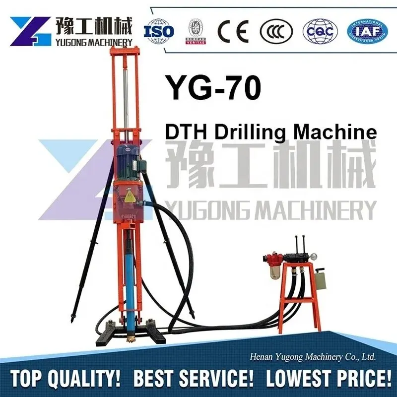 YUGONG Energy-saving Multifunctional Mini Borehole Drilling Rig Machine For Sale