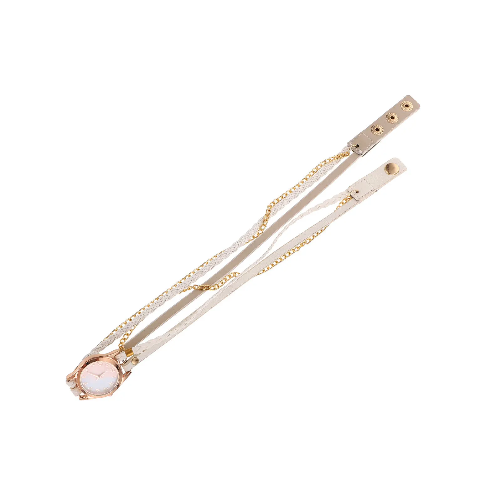 Delicate Women Bracelet Watch Light Weight Wrist Chain Design Fashionable Dial for Casual Dressy Outfits Indoor Outdoor
