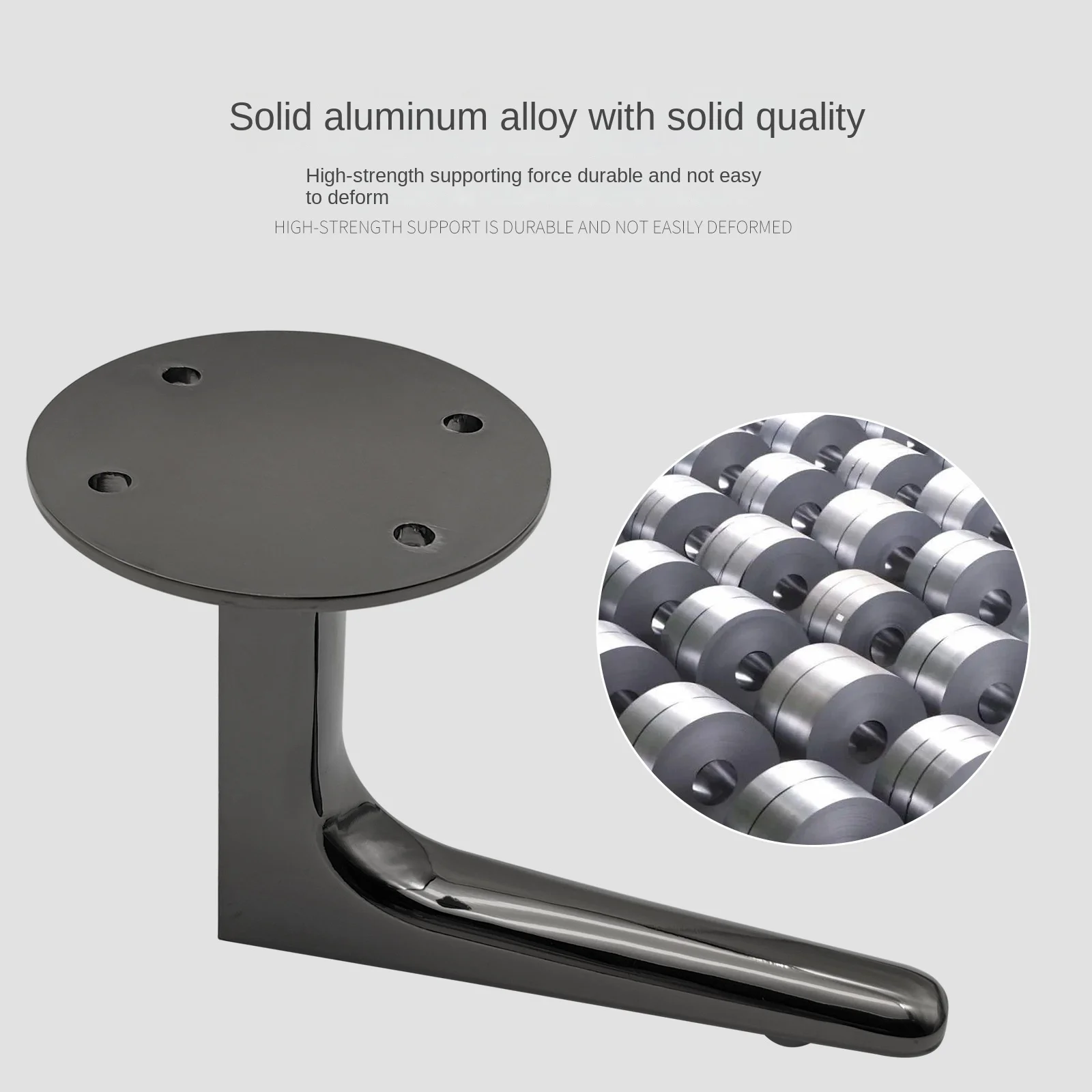 Aluminum alloy thickened L-shaped sofa feet hardware feet support legs bathroom cabinet feet coffee table feet solid