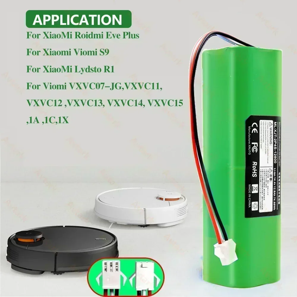 For Roidmi Eve Plus Original Accessories Lithium BatteryRechargeable Battery Pack is Suitable For Repair and Replacement