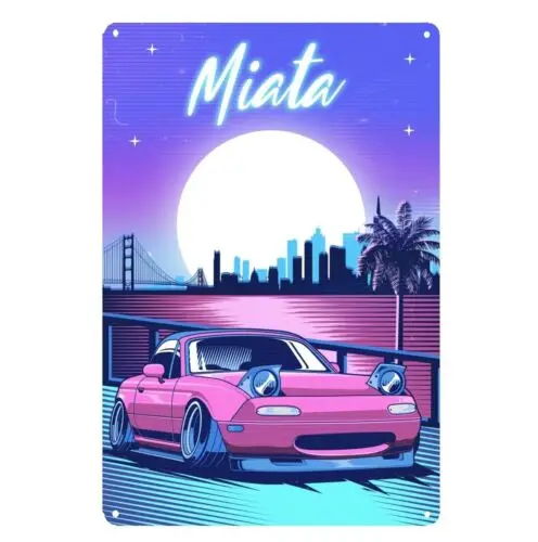 Mx5 Miata Car Metal Poster Tin Sign 20x30cm